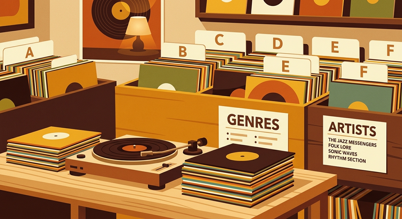 Free Vinyl Shelf Label Template PDF for Easy Record Sorting