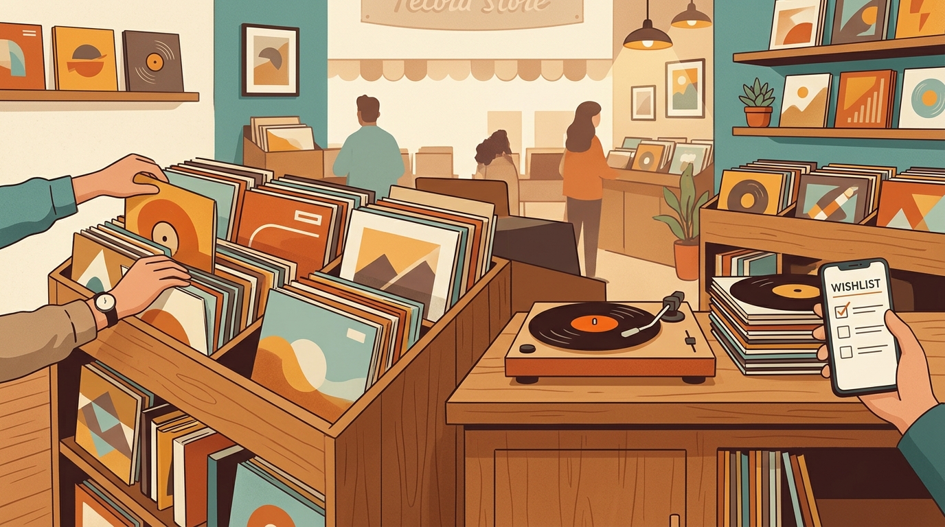 How to Build a Digital Wishlist While Browsing Record Stores