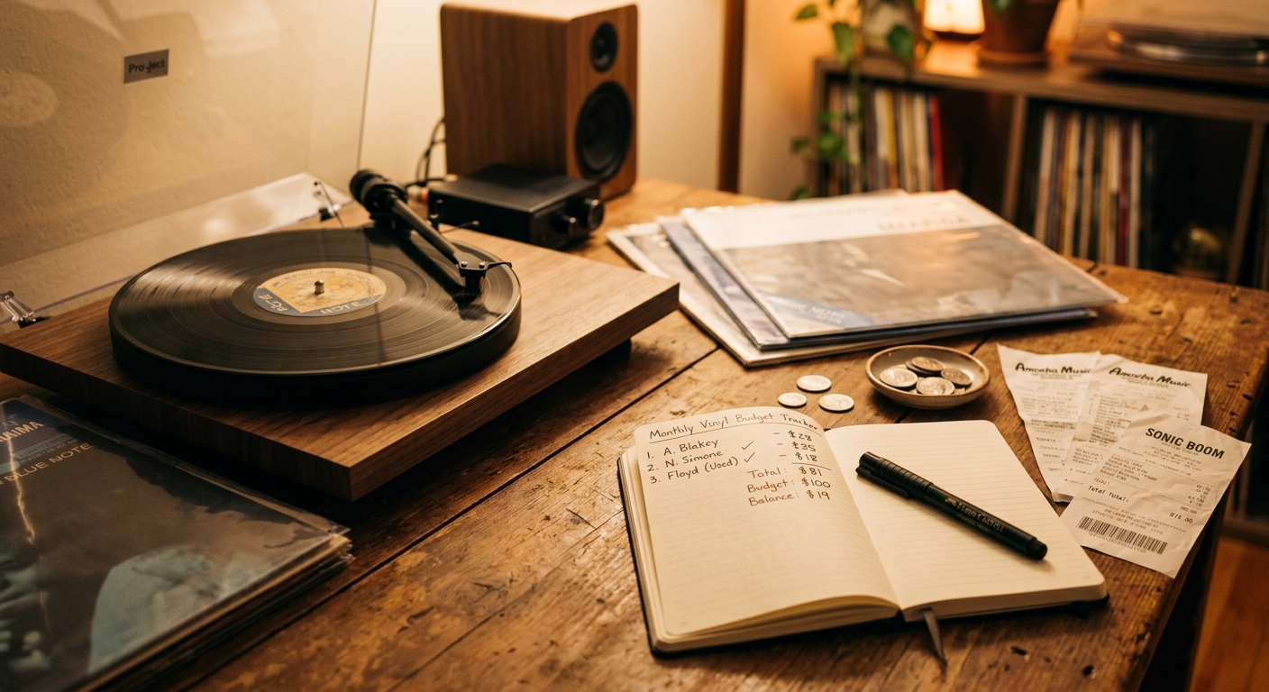 Monthly Vinyl Budget Tracker for Collectors