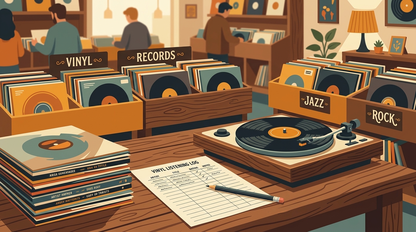 Vinyl Listening Log Template for Collectors: Free Download