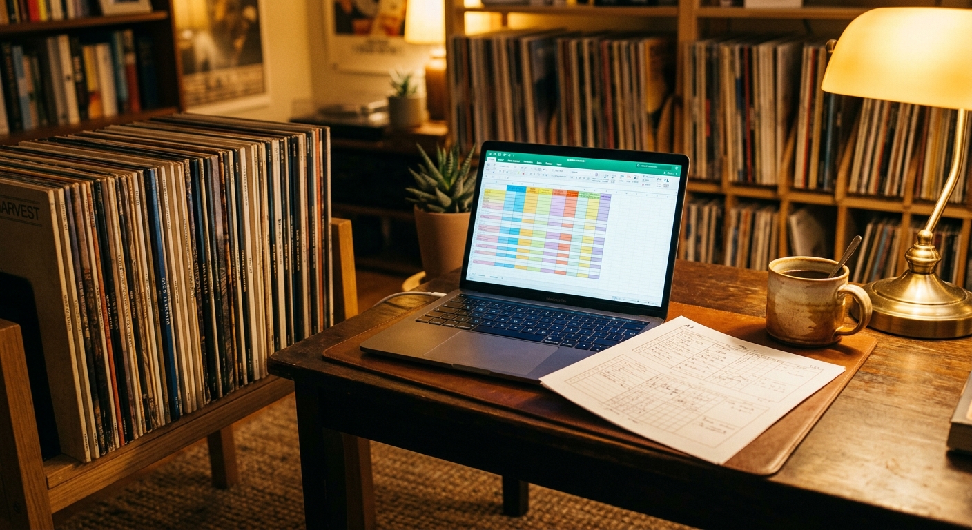 Free Vinyl Collection Spreadsheet Template Download Guide