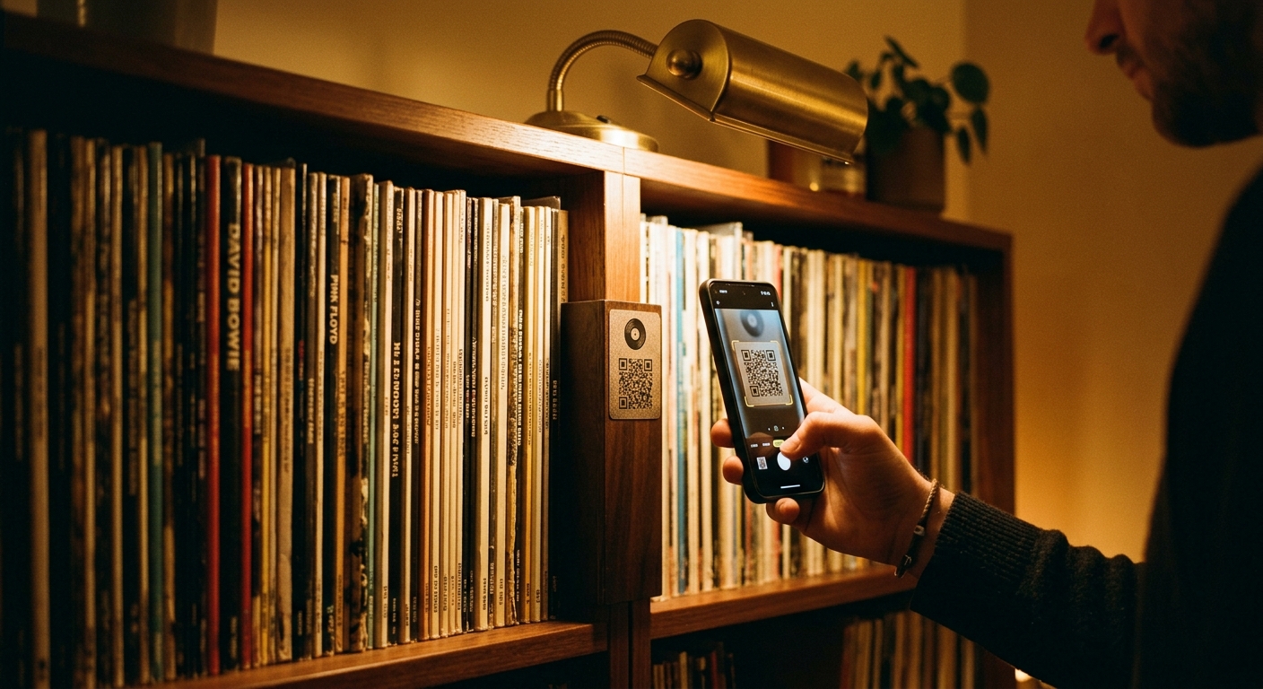 Organize Your Vinyl Shelf with QR Labels