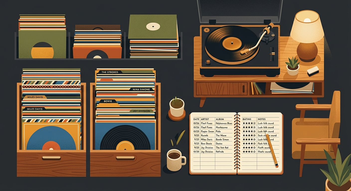 Listening Log Template for Vinyl Collectors